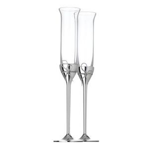 LOVE KNOTS TOASTING FLUTES PAIR